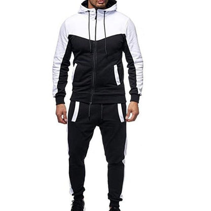 Herren Jogginganzug Sportlich mit Kapuze und Taschen