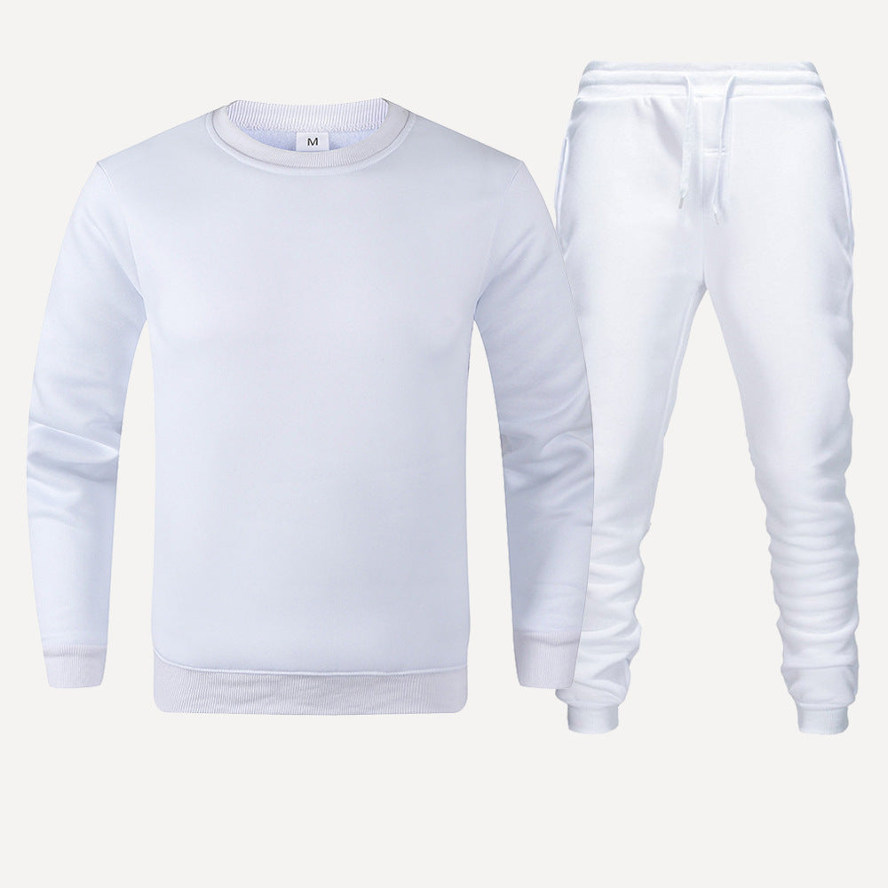 Herren Jogginganzug Bequem Passform Set Sweatshirt Hose