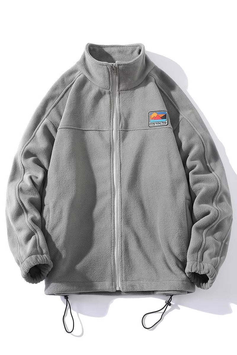 Herren Fleecejacke Warm Mit Taschen Hochkragen
