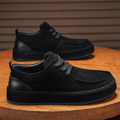 Damen Sneaker Veloursleder Bequem Schnürung Modisch