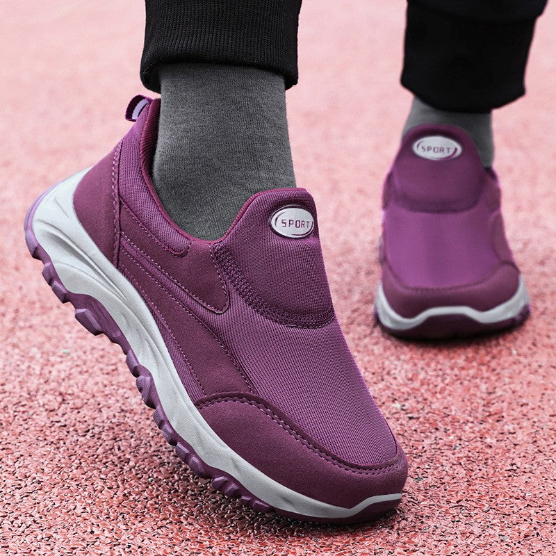 Damen Sneaker Sportlich Laufsohle Dämpfung Weich