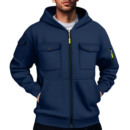 Herren Hoodie Praktisch mit Taschen Sportlich Comfort