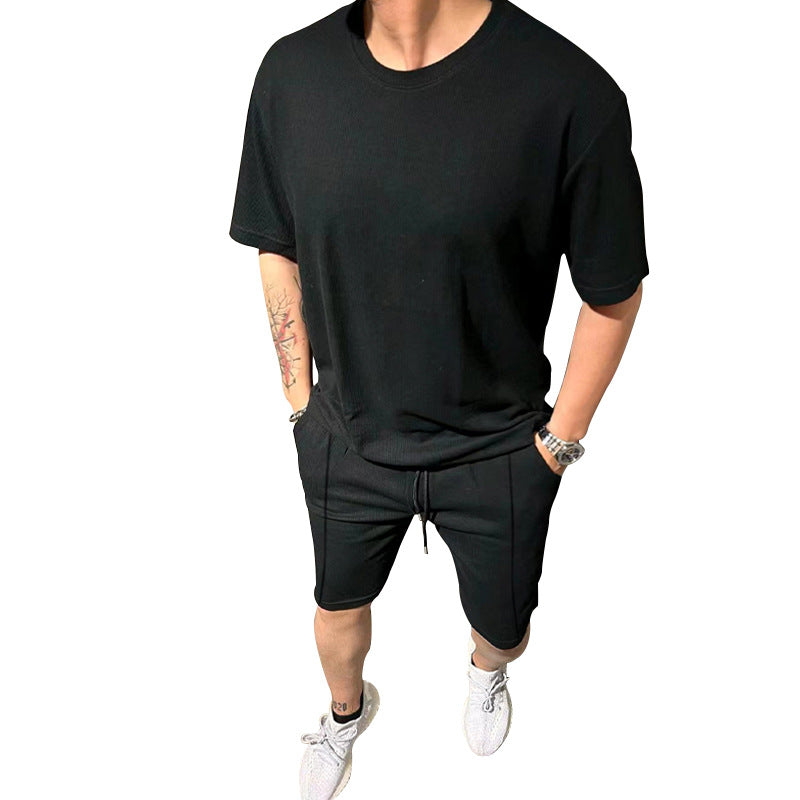 Männer Sportoutfit Lässig Freizeit Shorts Oberteil Berlin