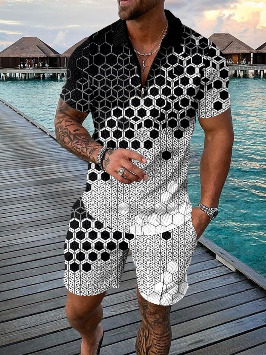 Herren Kurzarm Shirt Grafik Print Modern Berlin