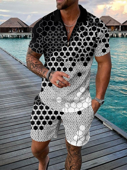 Herren Kurzarm Shirt Grafik Print Modern Berlin