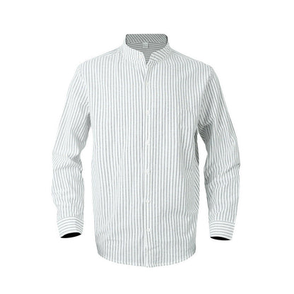Herren Langarmhemd Elegantes Streifenmuster Modern