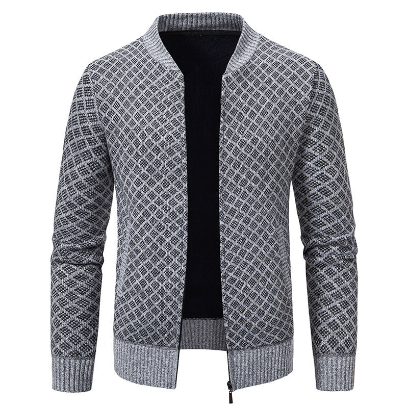 Herren Strickblazer Modern mit Feinmuster