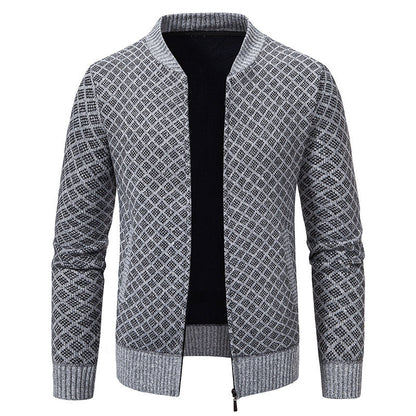 Herren Strickblazer Modern mit Feinmuster