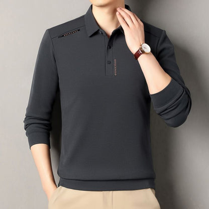 Herren Polo-Shirt Langarm Modern Sportlich Qualität