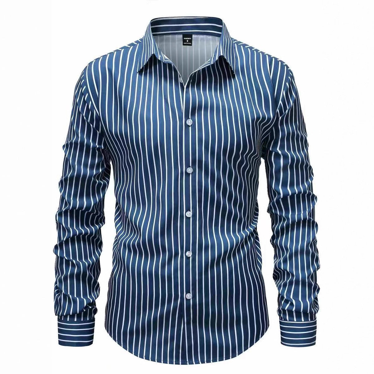 Herren Hemd Slim Fit Streifenmuster Modern