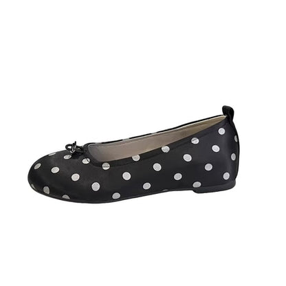 Damen Ballerinas Elegante Punkte Design Komfortabel