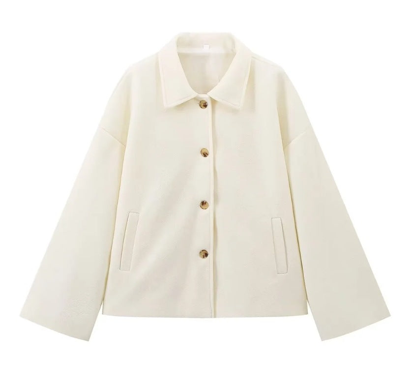 Damen Oversized Fleecejacke Lässig Warm Berlin Style