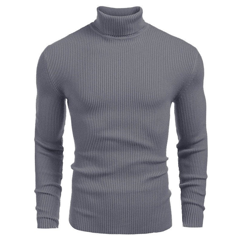 Herren Rollkragenpullover Fein Stricken Elegant