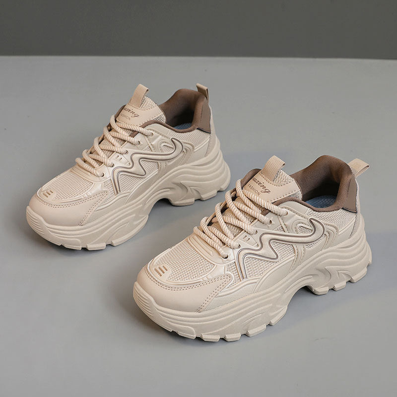 Damen Sneaker Chunky atmungsaktiv Komfort Laufschuhe