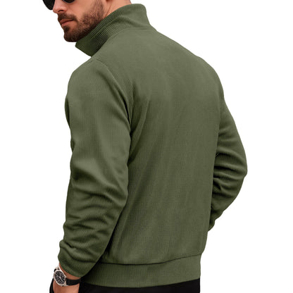Herren Steppjacke Lässig mit Kapuze Modern