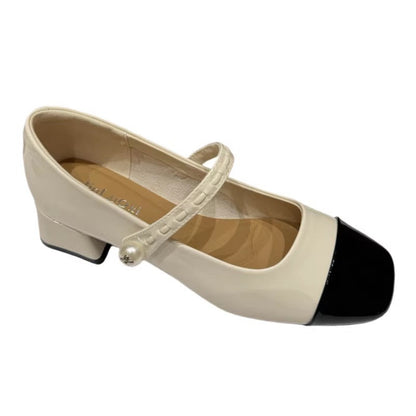 Damen Schuhe Mary Janes Elegante Riemen Glänzend