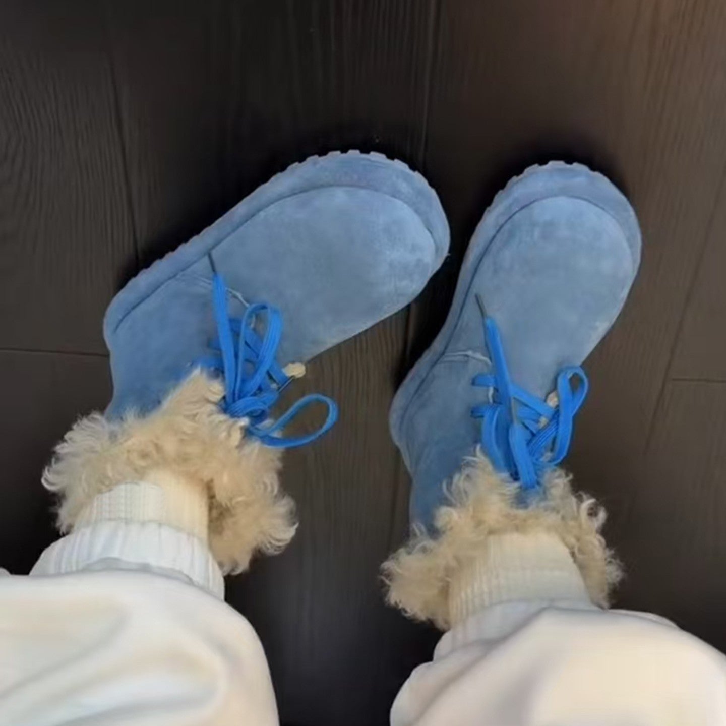 Damen Winterboots Fleecegefüttert Rutschfest Modern