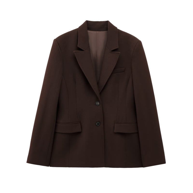 Eleganter Damenmantel Lang Modern Schwarzer Wintermantel