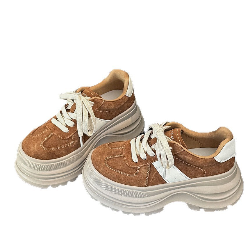 Damen Sneaker Chunky Wildleder Rutschfest Schuhe