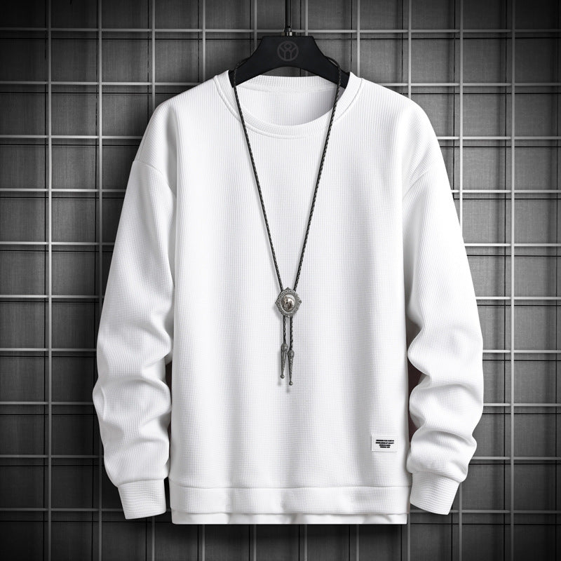 Herren Sweatshirt Modern Lässig Strukturiert Grau - BerlinGlamour
