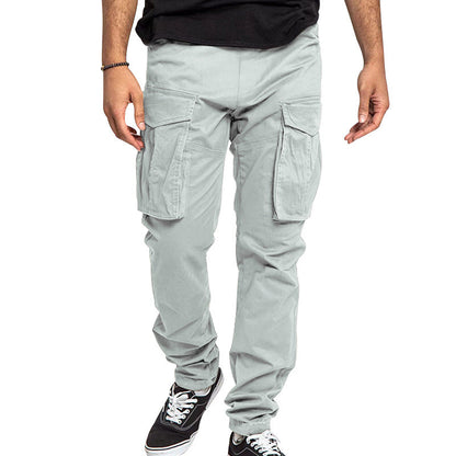 Herren Cargo-Hose Bequem Elastisch Mehrere Taschen