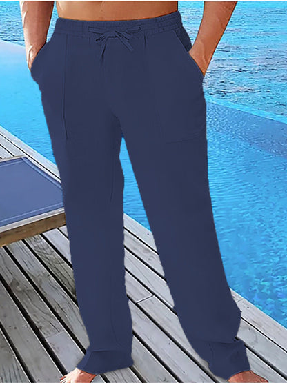 Herren Freizeithose Leichte Strandhose Sommer