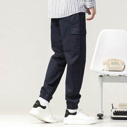 Herren Hose Bequem Utility Style elastisch