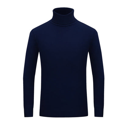 Herren Rollkragenpullover Weich Baumwolle Bequem