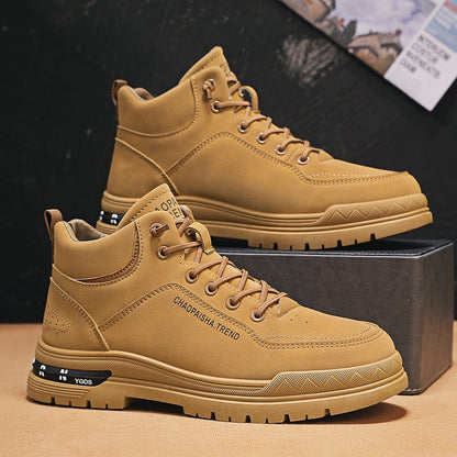 Damen Schnürboots Robust Winterstiefel Modisch
