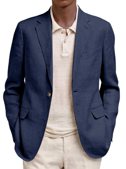 Herren Leinenjacke Elegant Sommer Modern
