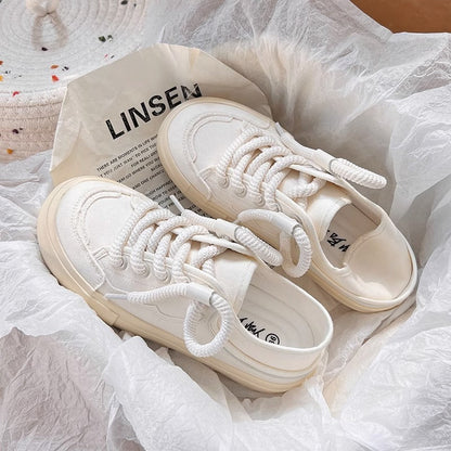 Damen Sneaker Sportlich Schnürsenkel Modern