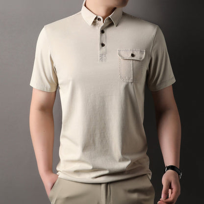 Herren Poloshirt Baumwoll mit Brusttasche Modern Slimfit - BerlinGlamour