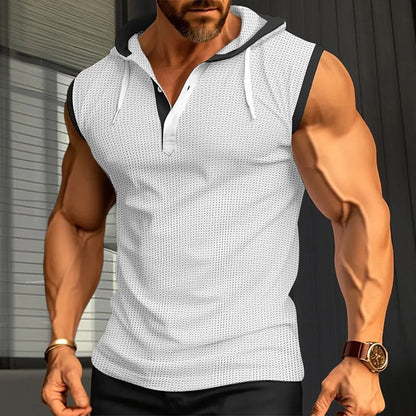 Herren Funktionsshirt Kurzarm Kapuze Sportlich