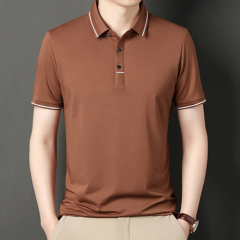 Herren Polohemd Modern Strukturiert Elegantes Design