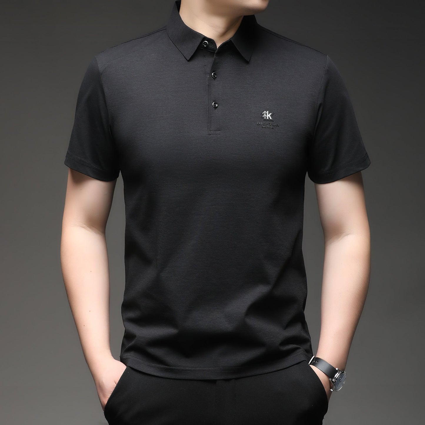 Herren Poloshirt atmungsaktiv Feinbaumwolle Modern