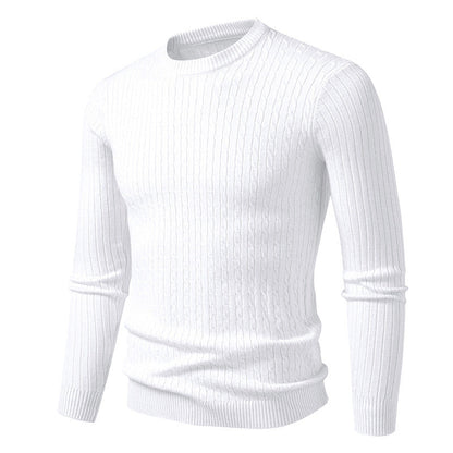 Herren Pullover Grobstrick Zopfmuster Elegantes Design