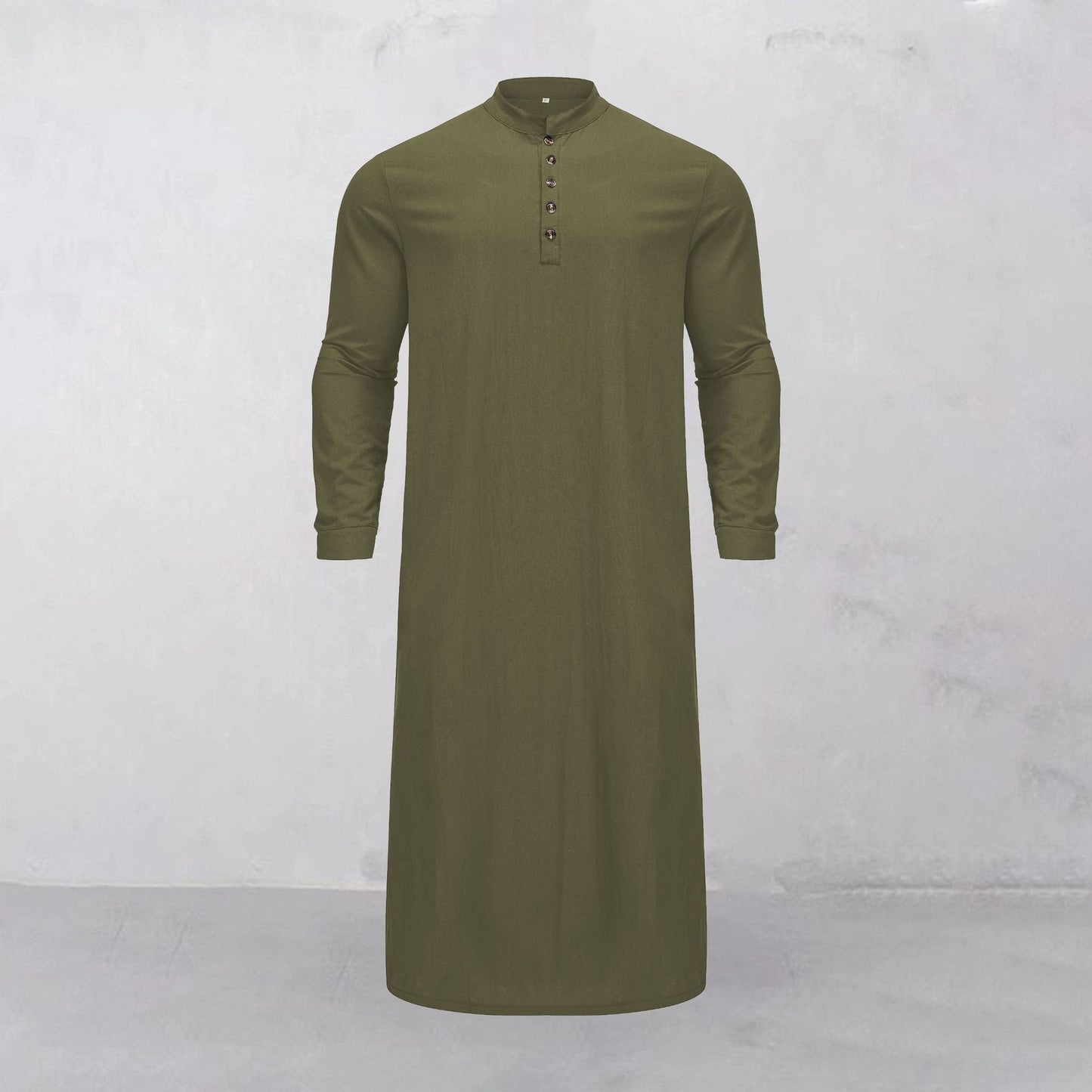 Herren Kaftan Langarm Modern mit Knöpfen