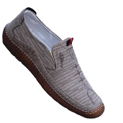 Damen Bequeme Slip-On Schuhe Flach Komfortschuhe Casual