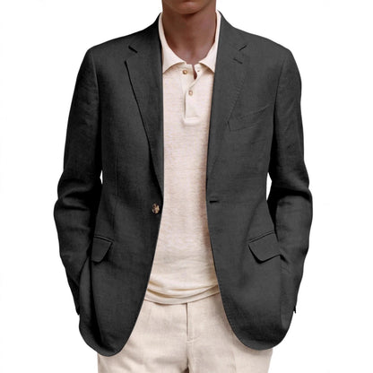 Herren Leinenjacke Elegant Sommer Modern
