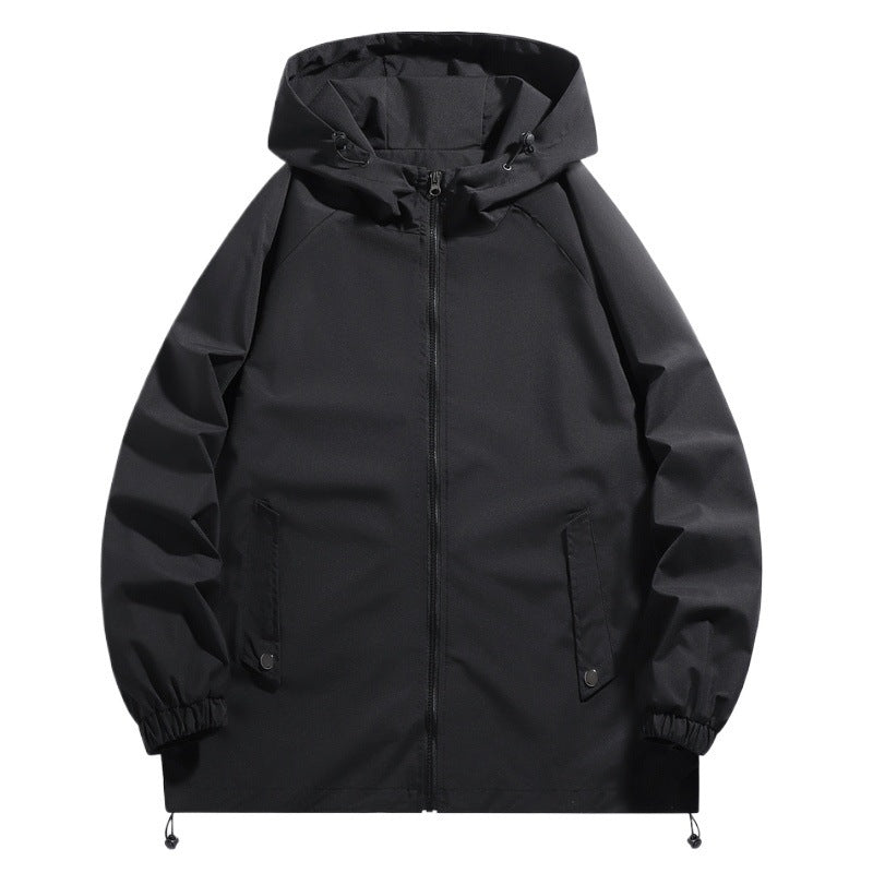 Herren Funktionsjacke Wasserdicht mit Kapuze und Elastik