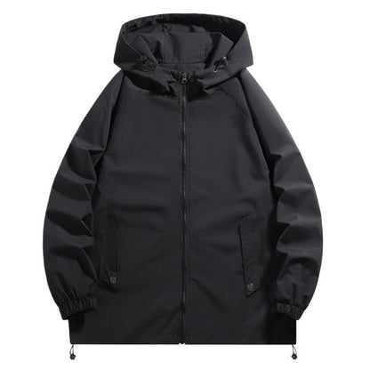 Herren Funktionsjacke Wasserdicht mit Kapuze und Elastik