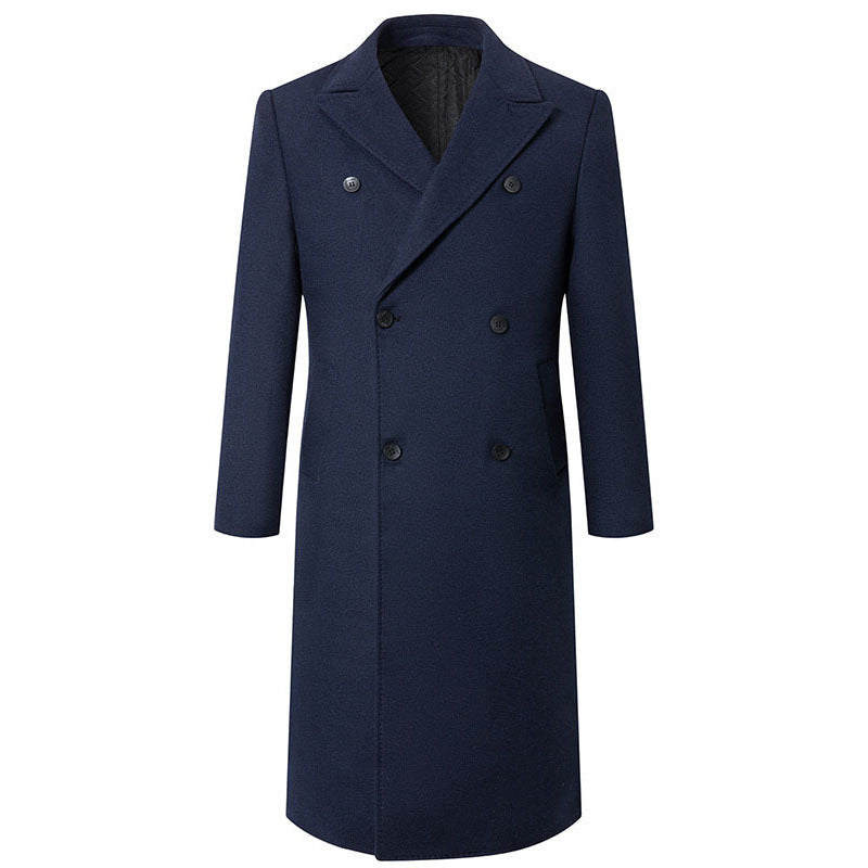 Herren Wollmantel Elegant Schwer Winter