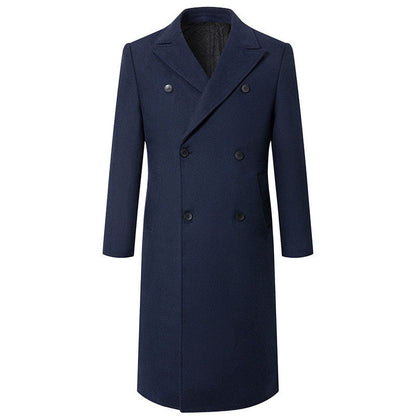 Herren Wollmantel Elegant Schwer Winter
