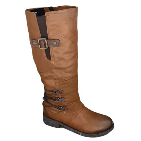 Damen Overknee Stiefel Modisch Komfortabel Blockabsatz