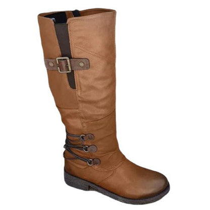 Damen Overknee Stiefel Modisch Komfortabel Blockabsatz