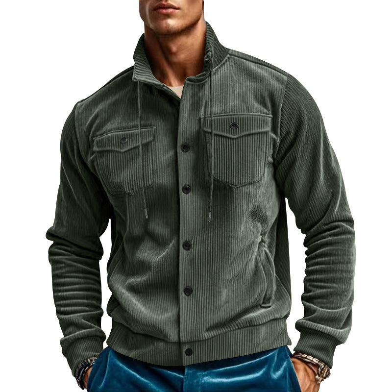 Herren Cordjacke Modern mit Taschen Hochwertig