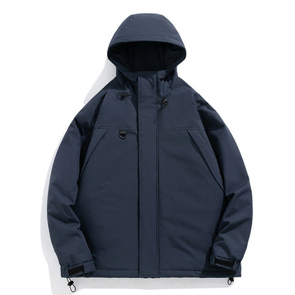 Herren Winterjacke Isolierend Warm mit Fleece-Innenfutter