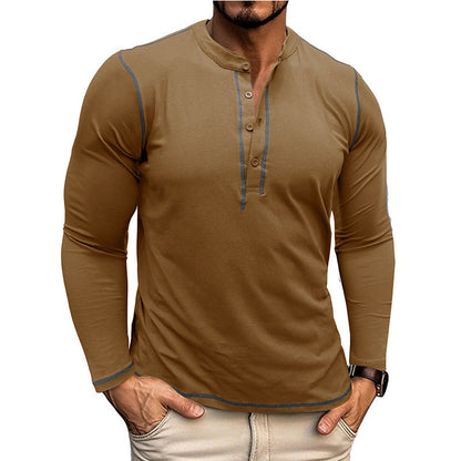 Herren Langarmshirt Atmungsaktiv Elegantes Design