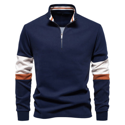 Herren Pullover Stehkragen Sportlich Modern