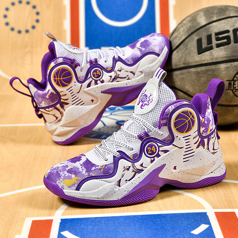 Damen Basketball-Sneaker Leicht Atmungsaktiv Rutschfest